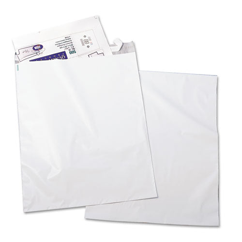 Redi-Strip Poly Mailer, #6, Square Flap, Redi-Strip Adhesive Closure, 14 x 19, White, 100/Pack-(QUA45235)