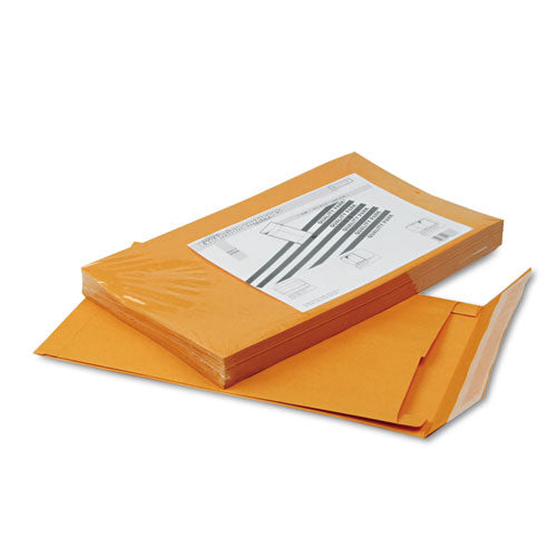 Redi-Strip Kraft Expansion Envelope, #15, Square Flap, Redi-Strip Adhesive Closure, 10 x 15, Brown Kraft, 25/Pack-(QUA93338)