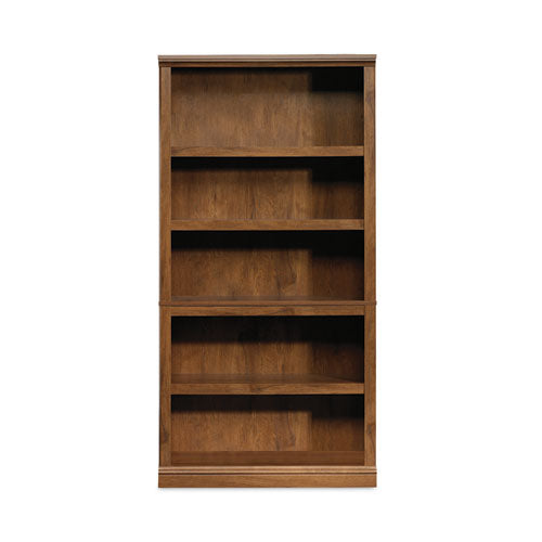 Select Collection Bookcase, Five-Shelf, 35.27w x 13.22d x 69.76h, Oiled Brown-(SWC410367)