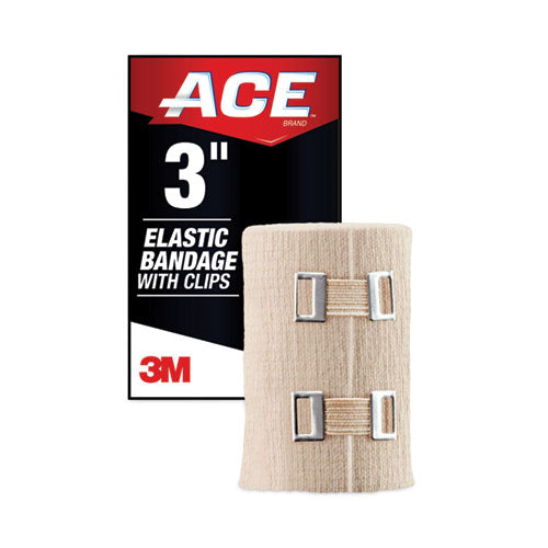 Elastic Bandage with E-Z Clips, 3 x 64-(MMM207314)