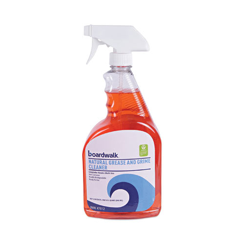 Boardwalk Green Natural Grease and Grime Cleaner, 32 oz Spray Bottle-(BWK47612EA)