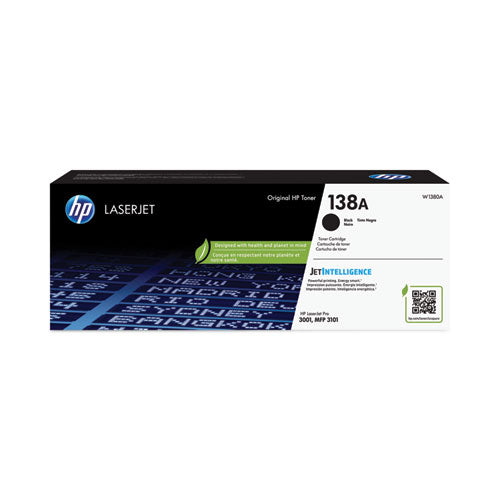 HP 138A, (W1380A) Black Original LaserJet Toner Cartridge-(HEWW1380A)