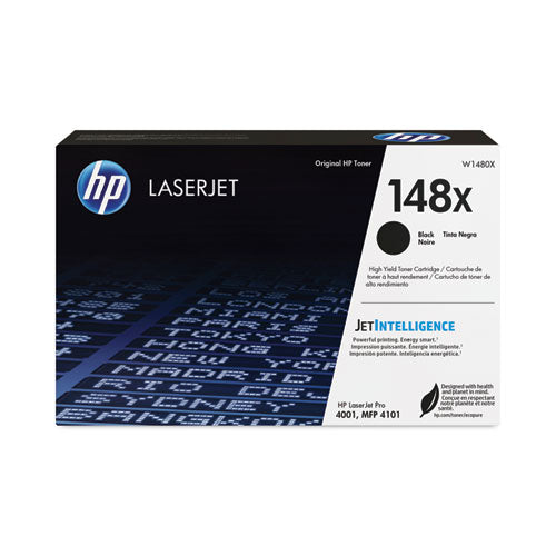 HP 148X, (W1480X) High-Yield Black Original LaserJet Toner Cartridge-(HEWW1480X)