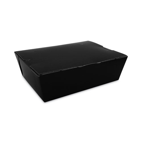 ChampPak Carryout Boxes, 7.75 x 5.5 x 2.5, Black, Paper, 200/Carton-(SCH0753)