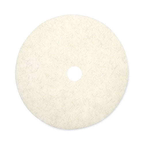 Natural Burnishing Floor Pads, 27" Diameter, White, 5/Carton-(BWK4027NAT)