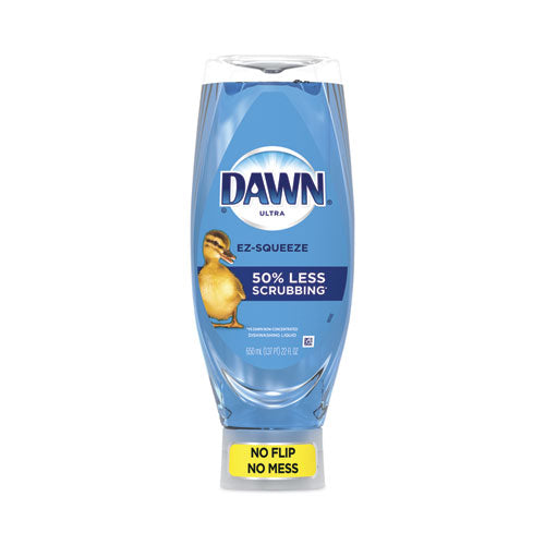 Ultra Liquid Dish Detergent, Dawn Original, Three 22 oz E-Z Squeeze Bottles, 2 Sponges-(PGC02367EA)