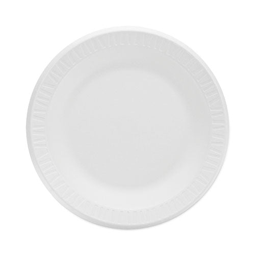 Concorde Non-Laminated Foam Plate, 10.25" dia., White, 125/Pack, 4 Packs/Carton-(DCC10PWC)