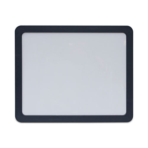 Recycled Cubicle Dry Erase Board, 15.88 x 12.88, White Surface, Charcoal Plastic Frame-(UNV08165)