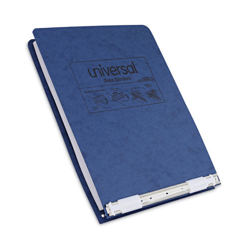 Pressboard Hanging Binder, 2 Posts, 6" Capacity, 9.5 x 11, Blue-(UNV15432)