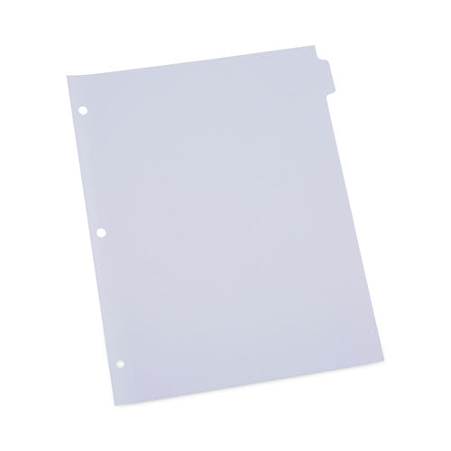 Self-Tab Index Dividers, 8-Tab, 11 x 8.5, White, 24 Sets-(UNV20845)