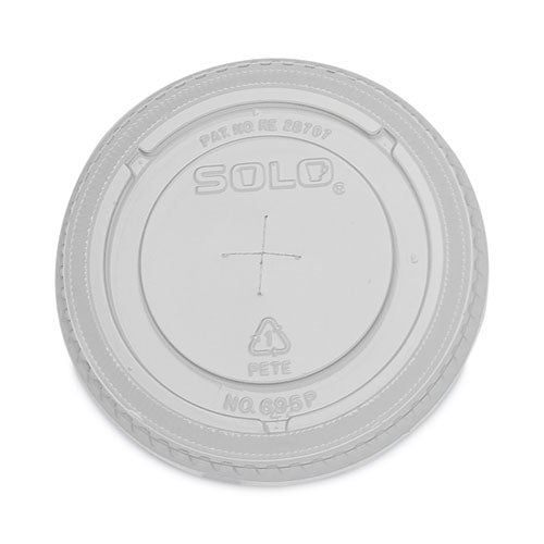 Plastic Cold Cup Lids, Fits 12 oz to 14 oz Cups, Clear, 1,000/Carton-(DCC695TS)