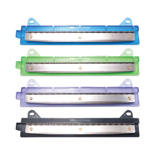 6-Sheet Trident Binder Punch, Three-Hole, 1/4" Holes, Assorted Colors-(AVTMCG600AS)