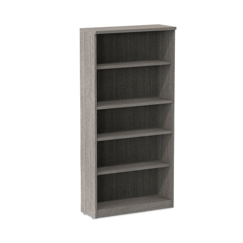 Alera Valencia Series Bookcase, Five-Shelf, 31.75w x 14d x 64.75h, Gray-(ALEVA636632GY)