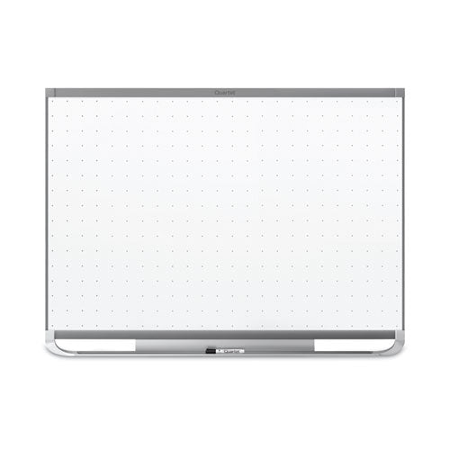 Prestige 2 Magnetic Total Erase Whiteboard, 72 x 48, White Surface, Graphite Aluminum/Plastic Frame-(QRTTEM547G)