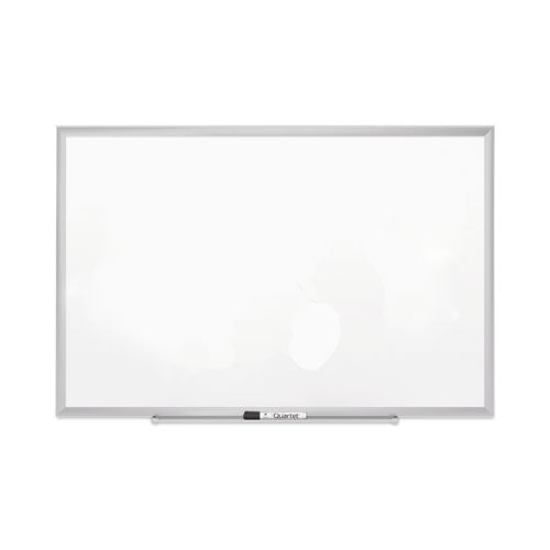 Classic Series Porcelain Magnetic Dry Erase Board, 36 x 24, White Surface, Silver Aluminum Frame-(QRT2543)