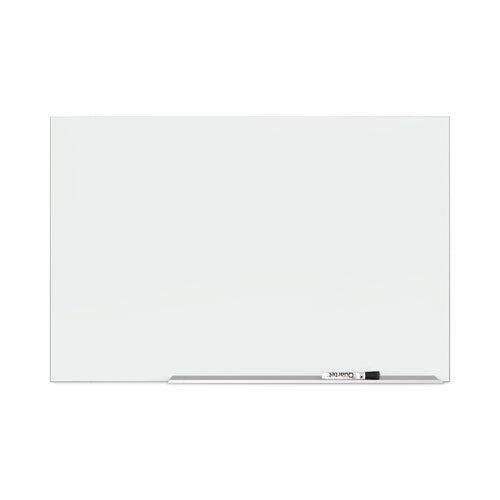 Element Framed Magnetic Glass Dry-Erase Boards, 50 x 28, White Surface, Silver Aluminum Frame-(QRTG5028E)