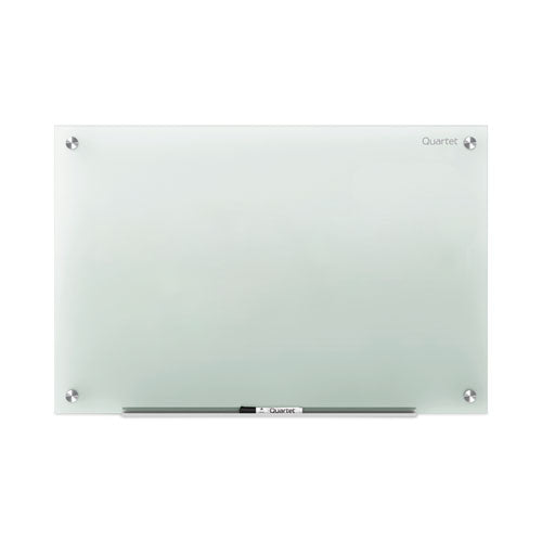 Infinity Glass Marker Board, 72 x 48, White Surface-(QRTG7248W)