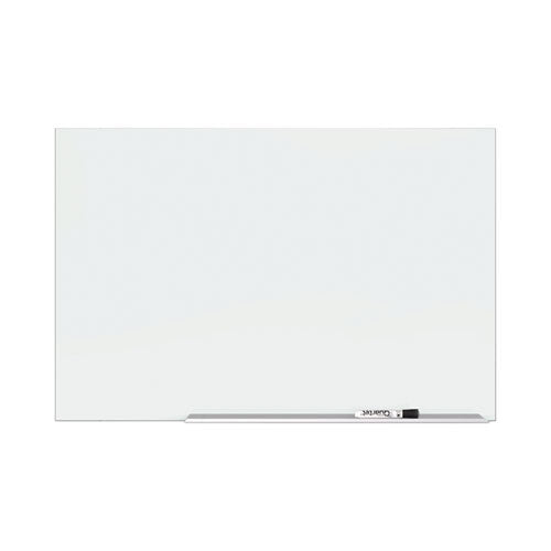 Element Framed Magnetic Glass Dry-Erase Boards, 74 x 42, White Surface, Silver Aluminum Frame-(QRTG7442E)