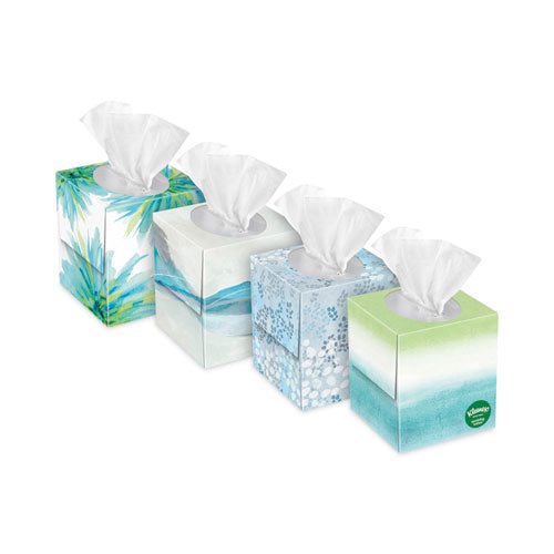 Lotion Facial Tissue, 3-Ply, White, 60 Sheets/Box, 27 Boxes/Carton-(KCC54271)