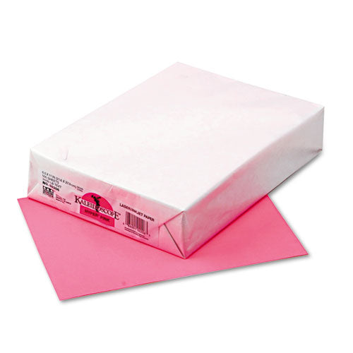 Kaleidoscope Multipurpose Colored Paper, 24 lb Bond Weight, 8.5 x 11, Hyper Pink, 500/Ream-(PAC102206)