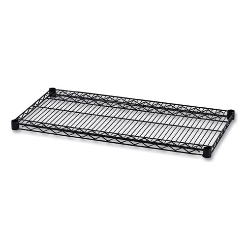 Industrial Wire Shelving Extra Wire Shelves, 36w x 18d, Black, 2 Shelves/Carton-(ALESW583618BL)