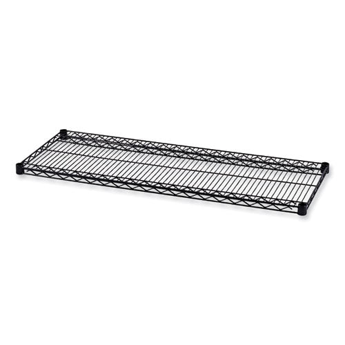 Industrial Wire Shelving Extra Wire Shelves, 48w x 18d, Black, 2 Shelves/Carton-(ALESW584818BL)