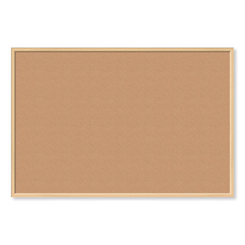 Cork Bulletin Board, 70 x 47, Natural Surface, Birch Wood Frame-(UBR2872U0001)