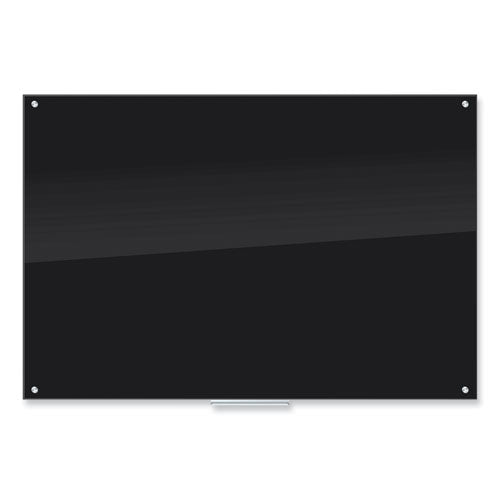 Black Glass Dry Erase Board, 70 x 47, Black Surface-(UBR173U0001)