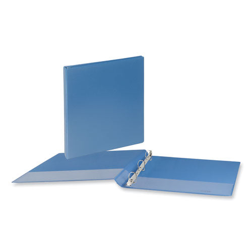 Slant D-Ring View Binder, 3 Rings, 0.5" Capacity, 11 x 8.5, Light Blue-(UNV20703)