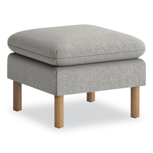 Parkwyn Series Ottoman, 23" x 23" x 17.5", Gray/Oak-(HONVP3LOTTGRY)