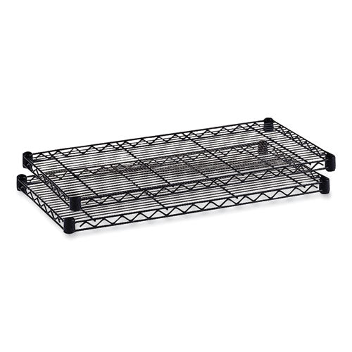 Commercial Extra Shelf Pack, 36w x 18d x 1h, Steel, Black, 2/Pack-(SAF5243BL)