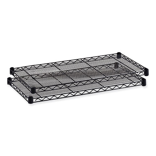 Commercial Extra Shelf Pack, 48w x 18d x 1h, Steel, Black, 2/Pack-(SAF5242BL)