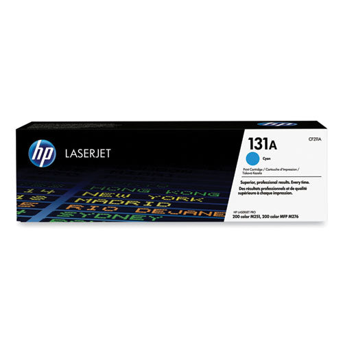 HP 131A, (CF211A) Cyan Original LaserJet Toner Cartridge-(HEWCF211A)