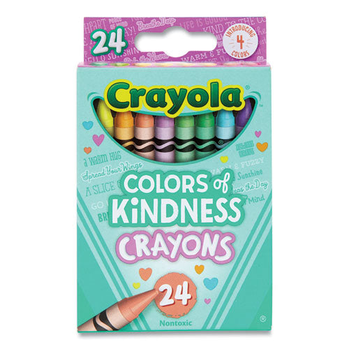 Colors of Kindness Crayons, Assorted, 24/Pack-(CYO520130)