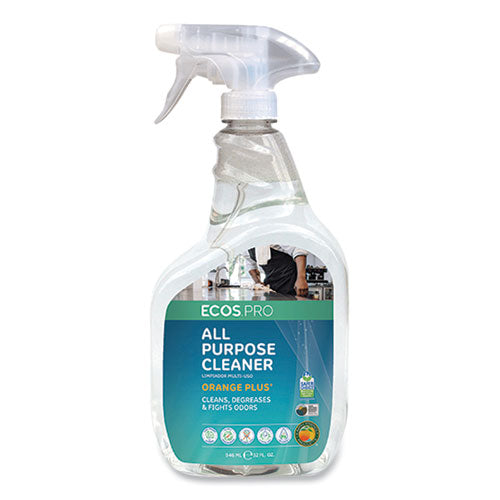 Orange Plus All-Purpose Cleaner and Degreaser, Citrus Scent, 32 oz Spray Bottle-(EOPPL97066)