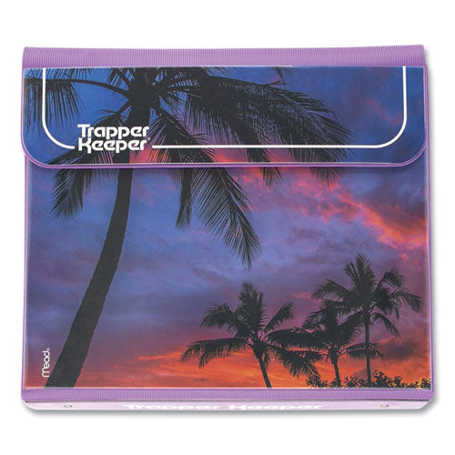 Trapper Keeper 3-Ring Pocket Binder, 1" Capacity, 11.25 x 12.19, Palm Trees-(MEA260038FDE1EC)