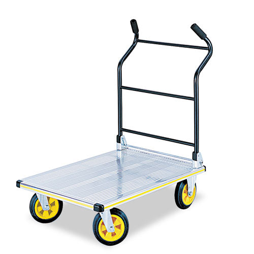 Stow-Away Platform Truck, 1,000 lb Capacity, 24 x 39 x 40, Aluminum/Black-(SAF4053NC)