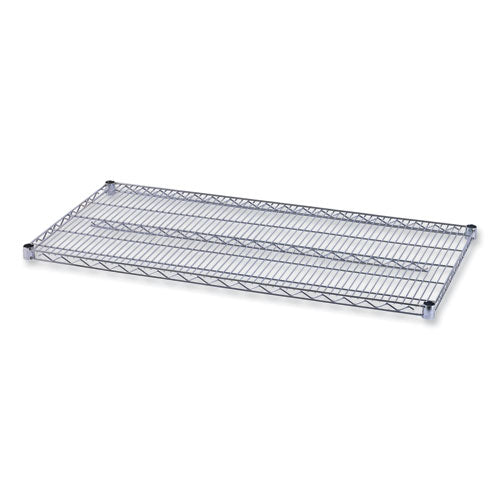 Industrial Wire Shelving Extra Wire Shelves, 48w x 24d, Silver, 2 Shelves/Carton-(ALESW584824SR)