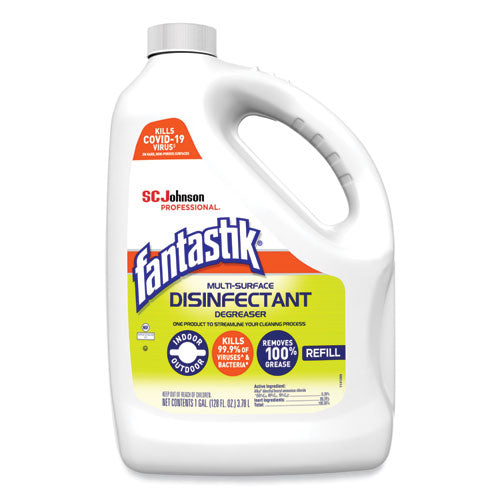 Multi-Surface Disinfectant Degreaser, Pleasant Scent, 1 Gallon Bottle, 4/Carton-(SJN311930)