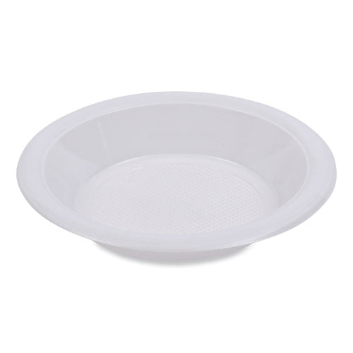 Hi-Impact Plastic Dinnerware, Bowl, 10 to 12 oz, White, 1,000/Carton-(BWKBOWLHIPS12WH)