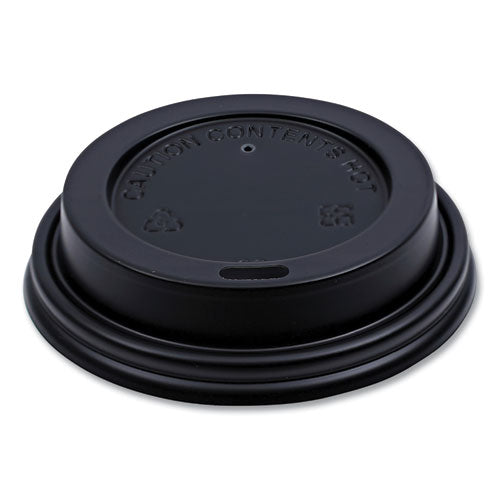 Hot Cup Lids, Fits 8 oz Hot Cups, Black, 1,000/Carton-(BWKHOTBL8)