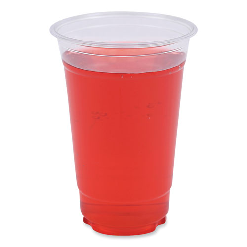 Clear Plastic Cold Cups, 20 oz, PET, 50 Cups/Sleeve, 20 Sleeves/Carton-(BWKPET20)