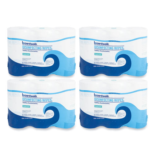 Disinfecting Wipes, 7 x 8, Fresh Scent, 75/Canister, 12 Canisters/Carton-(BWK454W753CT)