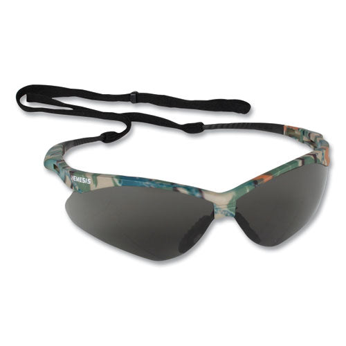 V30 NEMESIS Safety Eyewear, Plastic Camo Frame, Smoke Polycarbonate Lens, 12/Box-(KCC22609BX)