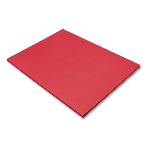 SunWorks Construction Paper, 50 lb Text Weight, 18 x 24, Holiday Red, 50/Pack-(PAC9917)