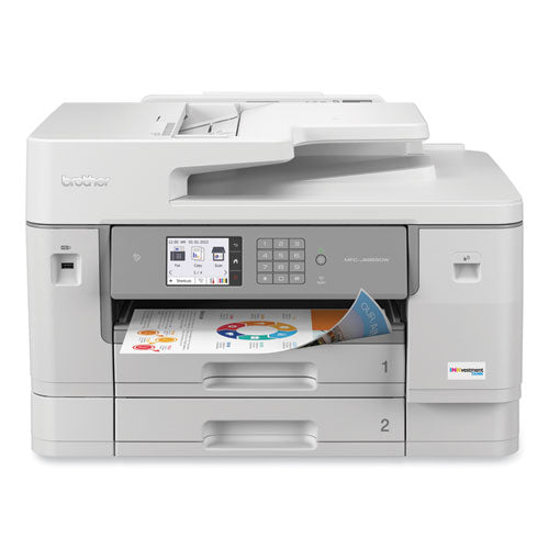 MFC-J6955DW INKvestment Tank All-in-One Color Inkjet Printer, Copy/Fax/Print/Scan-(BRTMFCJ6955DW)