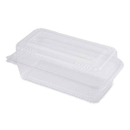 PLA Hinged Clamshells, 23 oz, 4.9 x 9 x 3.5, Clear, Plastic, 200/Carton-(WORKLCS95N)