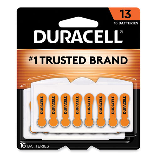 Hearing Aid Battery, #13, 16/Pack-(DURDA13B16ZM09)