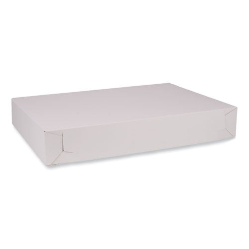 Bakery Boxes, Standard, 26 x 18.5 x 4, White, Paper, 50/Carton-(SCH1995)