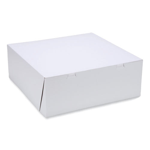 Bakery Boxes, Standard, 16 x 16 x 6, White, Paper, 50/Carton-(SCH1597)